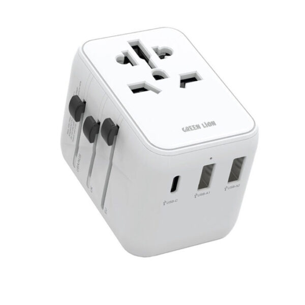 Green Lion 20W Universal Travel Adapter - White