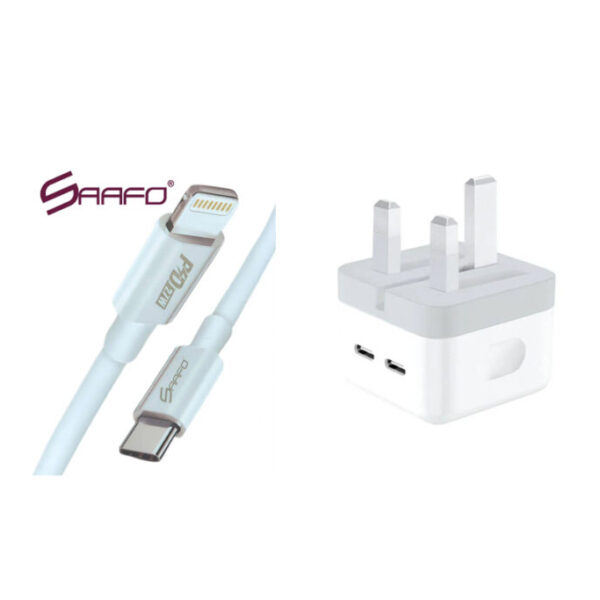 Saafo 50W Adapter With C To Iphone Cable