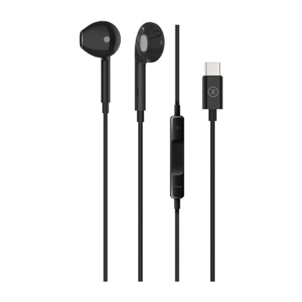 X.Cell Wired Type C Earphone Dual Side Black