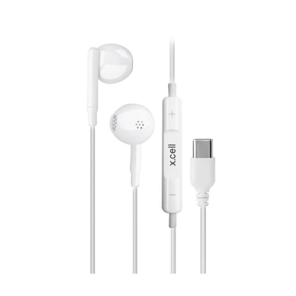 X.Cell Wired Type C Earphone Dual Side White