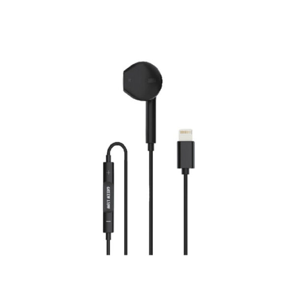 Green Lion One Side Iphone Earphone Black