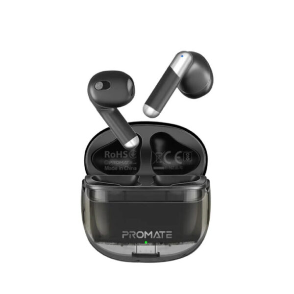 Promate Wireless Transparent TWS Earbuds with IntelliTouch