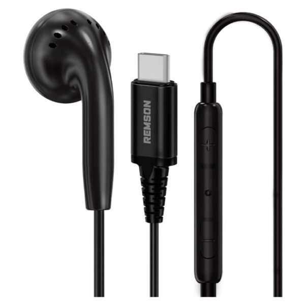 Remson Single Black Type C Earphone