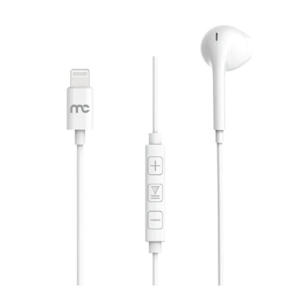 Mycandy Wired Mono Headset MH - 3 MFI Lightning White