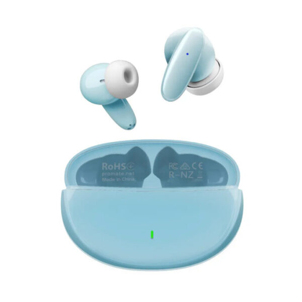 Promate Acoustic Earbuds Lush Blue