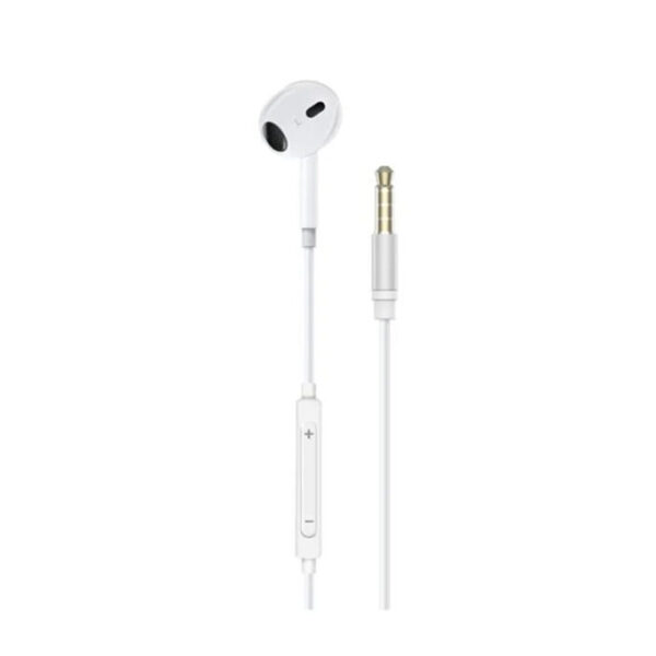 Promate One Side 3.5Mm Jack Earphone white