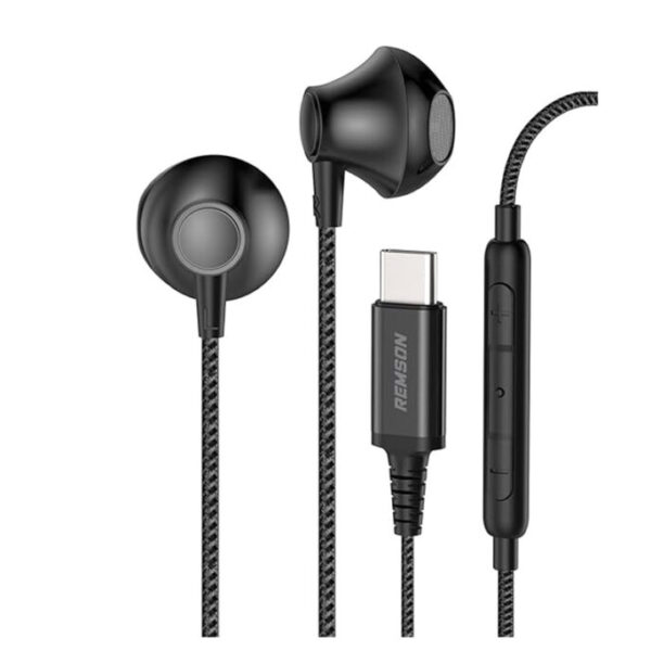 Remson Wired Stereo Earphones Type-C Connector black